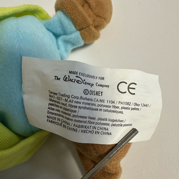 Disney Store Exclusive Snow White & The Seven Dwarfs Dopy Beanie plush toy NWT - Picture 9 of 9